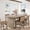 Gray, variant on 70.8 Inch Oval Dining Table for 4-8, Farmhouse Wood Kitchen Table with Double Pedestal Base, Versatile Dining Room Table for Home Office and Gatherings,Gray