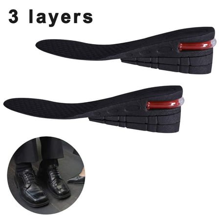 4-Layer Unisex Height High Increase Shoe Insoles Lifts for Men Women ...