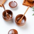 thumbnail image 5 of Japanese Style Wooden Sugar Bowl With Spoon Lid Vintage Jar For Pepper Salt And Spices Daily Kitchen Use, 5 of 8
