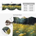 thumbnail image 6 of Yellow Spring Floral Tie Up Valance Curtains for Windows, Kitchen Curtains Window Treatments, Modern Oil Painting Farmhouse Botanical Short Window Shades Valances for Bedroom Bathroom Cafe 54"x18", 6 of 8