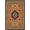 Orange, Pattern 5, variant on Design&I 8'x10' Washable Area Rug Orange Navy Symmetrical Geometric Floral Design Elegant Symmetry with Botanical and Motifs for Living Room, Family Extra Large Skid-Resistant Low Profile