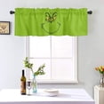 thumbnail image 6 of Christmas Valances Curtain Valance Merry Christmas Window Curtain Valances for Kitchen Bathroom Rod Pocket Christmas Ornament Xmas Farmhouse Bathroom Laundry Short Curtains Decoration 54x18in, 6 of 6