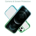 thumbnail image 3 of iPhone 12 Pro Max Case 6.7", Hard Plastic Translucent Matte Case, Durable Silicone Cover, Slim Thin Lightweight Protector, Shockproof Phone Case for Apple iPhone 12 Pro Max 6.7 Inch 2020 (Green Blue), 3 of 6
