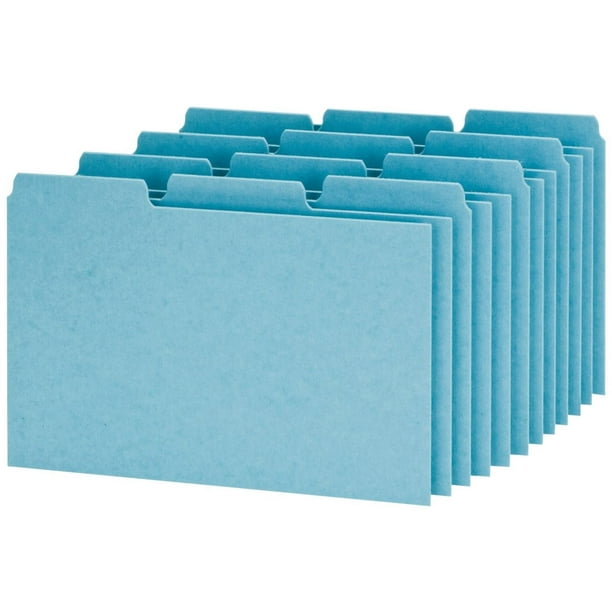Oxford Index Card Guides with Blank Tabs, 4 x 6 Inches, 1/3 Cut Tabs