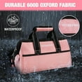 thumbnail image 6 of WORKPRO 13-Inch Tool Bag, Pink Soft Cloth Tool Storage Bags, Wide Mouth Tool Tote Bag with Inside Pockets - Pink Ribbon, 6 of 8