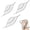 Black Edge, variant on Rain Bonnet 3pcs Transparent Rain Hat for Women Waterproof(White 13×45in)