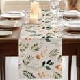 thumbnail image 3 of Spring Leaves Flowers Table Runner, Country Flower Pastoral Botanical Retro Cotton Linen Table Runners 72 Inches Long, Dresser Scarf Runner for Dining/Coffee/Kitchen/TV Stands/Cabinets 13''x72'', 3 of 9