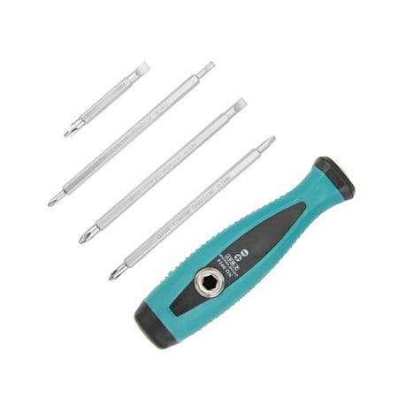 

Uxcell 1/4 Hex Shank Slotted-Phillips Magnetic Screwdriver Bits w Non-Slip Handle