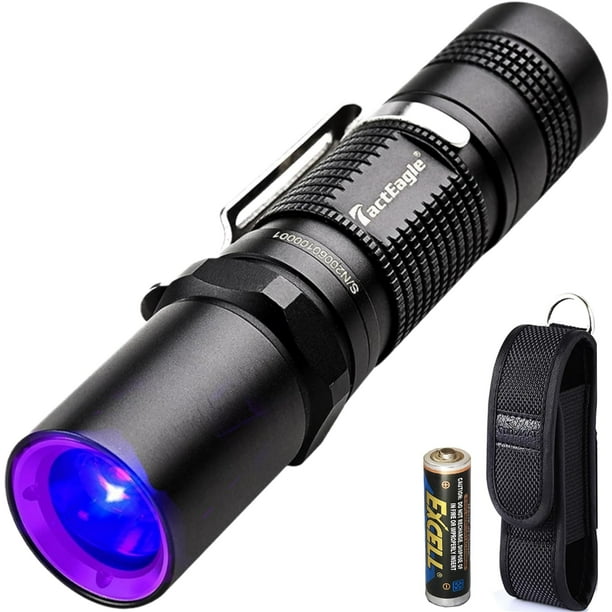 Linterna UV TacTeagle UVA-T1 365 nm Mini a prueba de agua