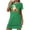 Green, variant on Ghost Nightgowns Women Black Cute Cami Short Short Sleeve Crew Neck Womens Pajamas Shorts Set,XXL