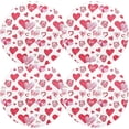 thumbnail image 2 of GZHJMY Cute Love Heart Placemats 1Pcs,Holidays PVC Weave Place Mats Table Mats Non-Slip Easy to Clean for Home Kitchen BBQ Party Table Decor,15.4", 2 of 7