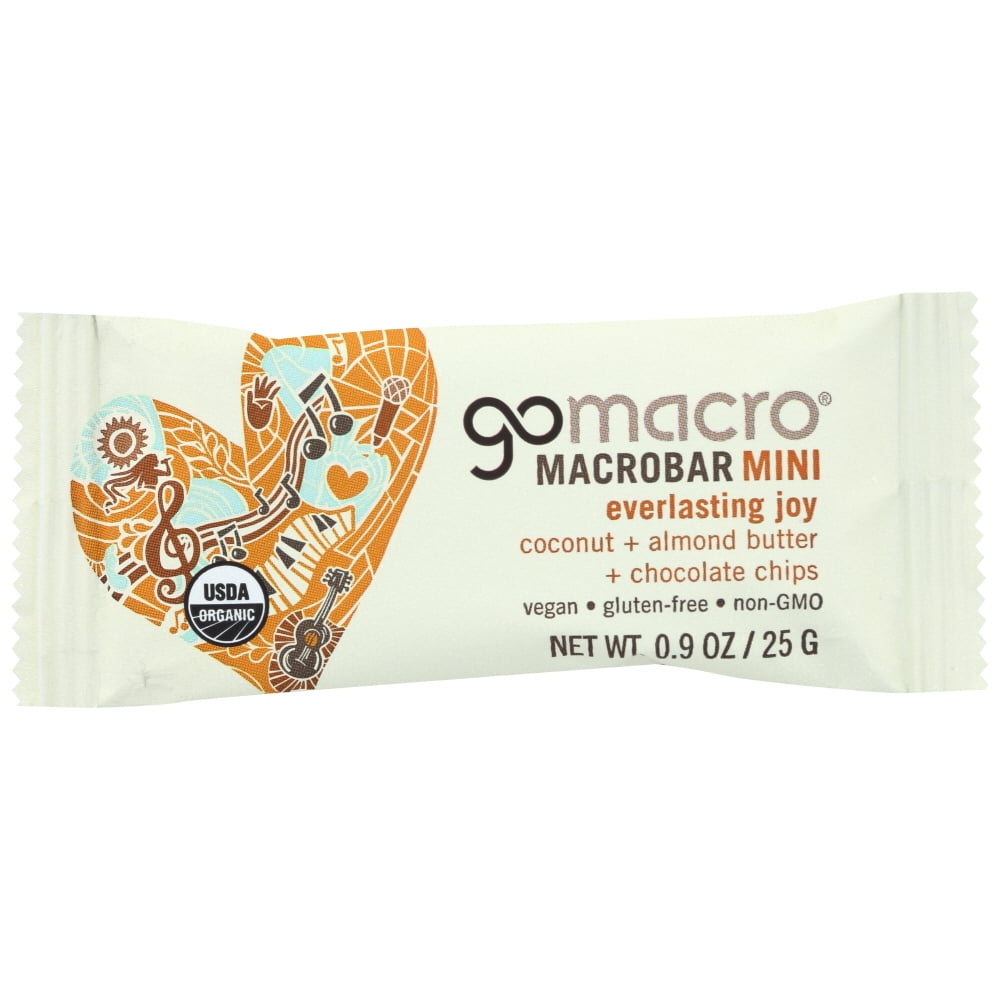 Gomacro Coconut & Almond Butter & Chocolate Chips Macrobar Mini, Twelve