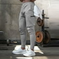 thumbnail image 2 of Men Joggers Pants Sweatpants Camouflage Drawstring Elastic Waist Streetwear Cargo Pants Skinny Sports Trousers for Training Gym Workout Fitness, 2 of 8