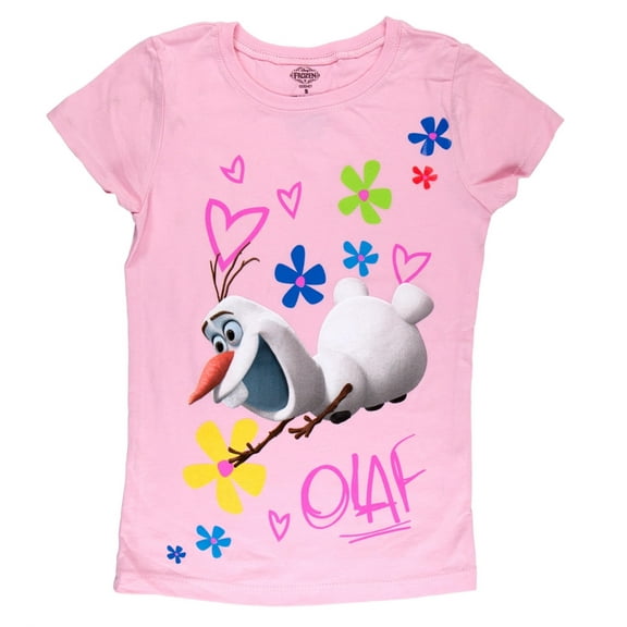 Frozen - Olaf Rainbow Trail Girls Youth T-Shirt - Youth Small
