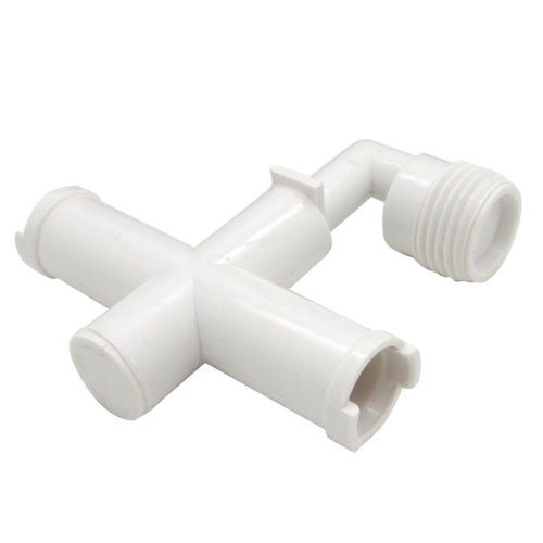 RV Exterior Shower Diverter Tee Replacement White