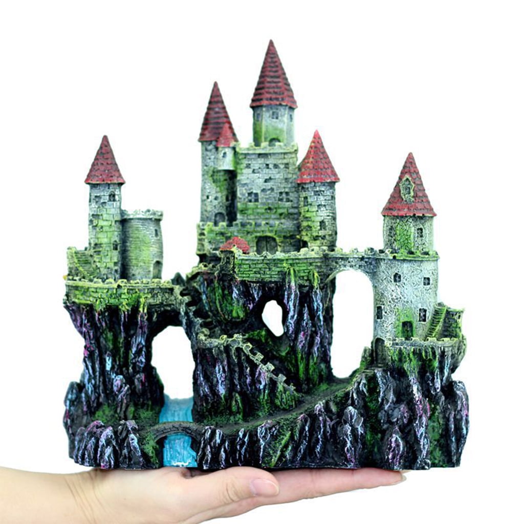 Aquarium Resin Decoration for Fish for Tank European Castle Ornaments Pet Suppli