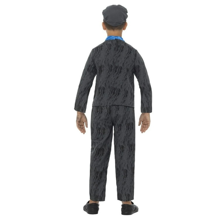 Horrible Histories Miner Costume Kids Grey Horrible Histories Miner Costume Kids Grey