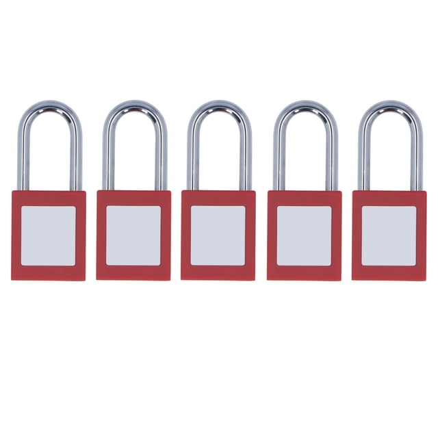 Electrical Lockout Padlock, Safe Lockout Tagout Cable Lock Chrome Plated Impact Resistant Metal 10Pcs Reusable For Chemical Industry For Electric Power