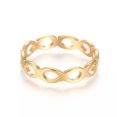 thumbnail image 2 of EOEMY 304 Stainless Steel Finger Rings Hollow Gold Size 5~9 15~19mm Z686-8, 2 of 2