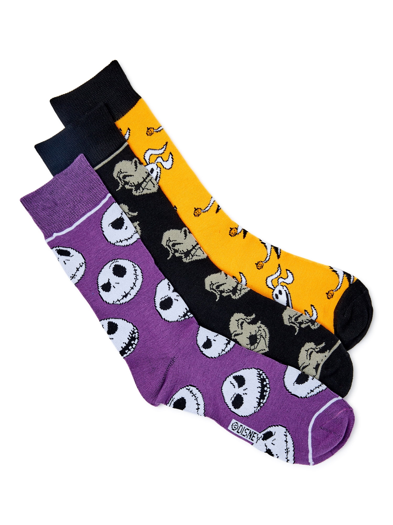 Nightmare Before Christmas Men's Socks, 3Pack