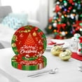 thumbnail image 6 of Yhmxh Christmas Tree Plates Cup Napkins, Cute Winter Christmas Round Tableware, Disposable Chrismas Paper Plates and Napkins Paper Cups for Xmas Party Supplies Favors Table Decor, Serves, 6 of 6