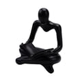 thumbnail image 4 of GUOOL Creative Abstract Thinker Statue Figurine Collectable Decorative Resin Sculpture Black, 4 of 9