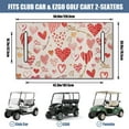 thumbnail image 3 of Valentine's Day Decorative Golf Cart Towel Blanket 51"x31" for Front Seat Fits EZGO TXT Club Car Precedent Yamaha, 3 of 8