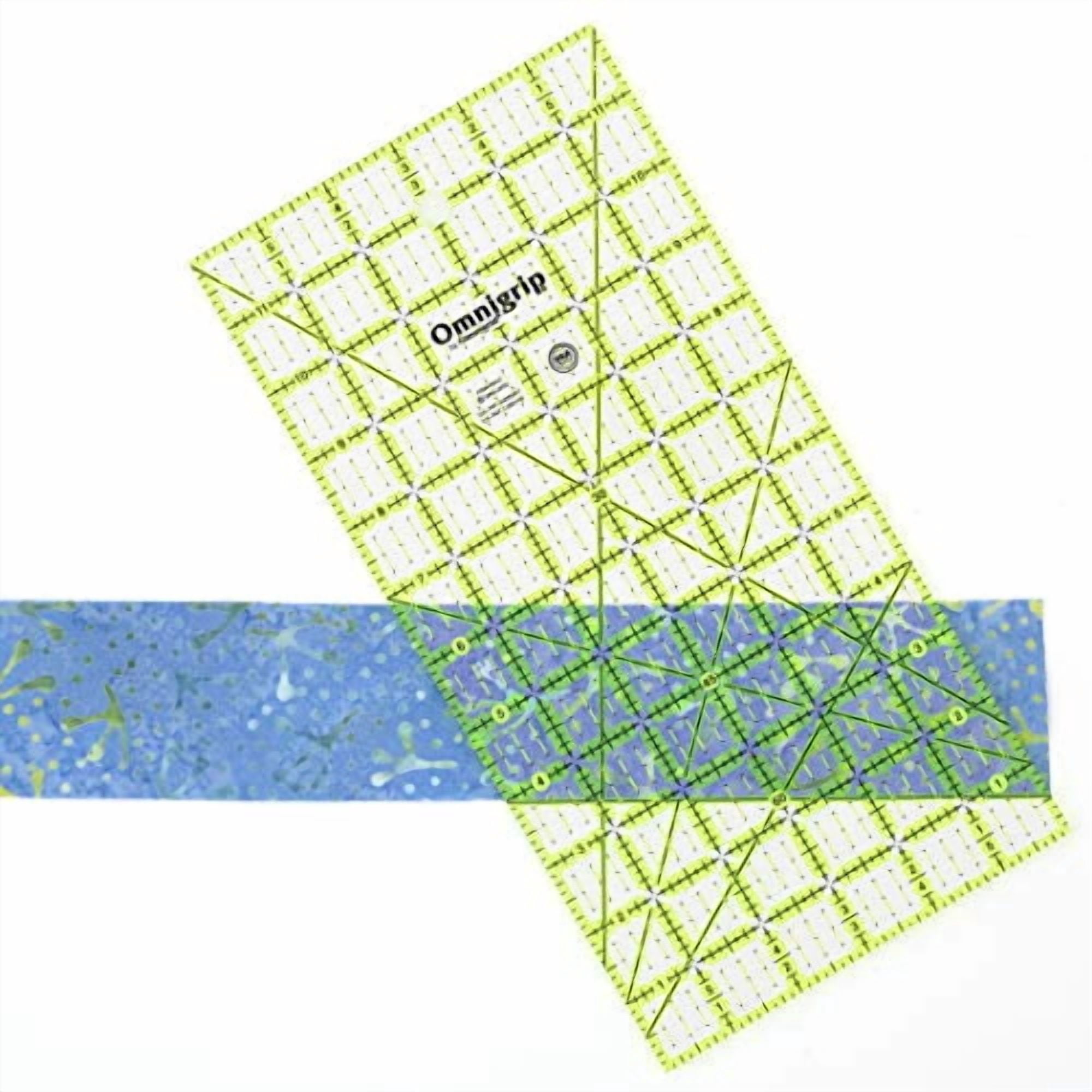 omnigrip by omnigrid non-slip ruler, 6" x 12"