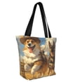 thumbnail image 2 of Fotbe Farm Corgi German Shepherd Pattern Beach Tote,Shoulder Handbag,Spacious Tote Bag,Lightweight Travel Bag,Versatile Shopping Bag, 2 of 9