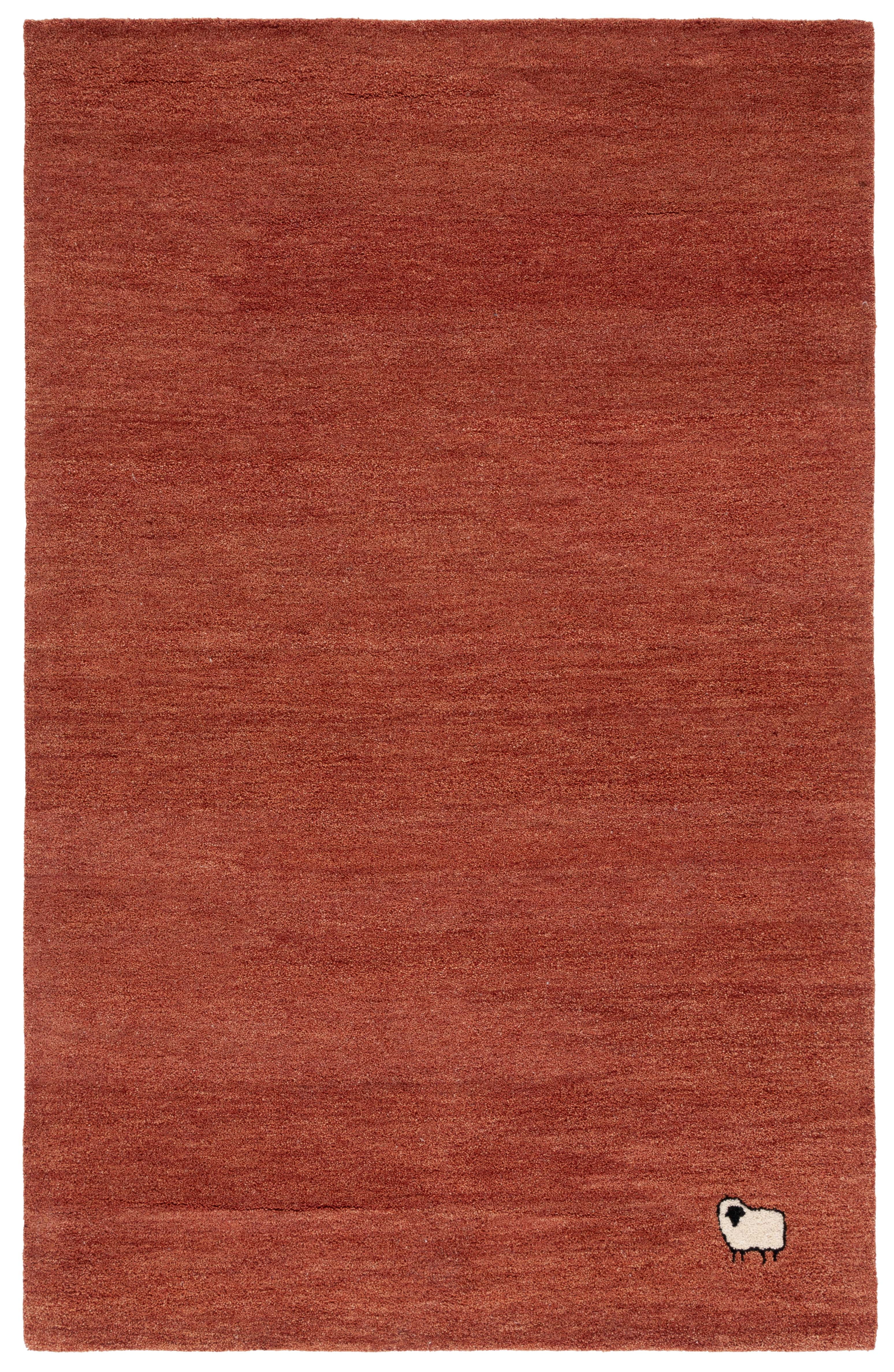 Safavieh Himalaya April Novelty Area Rug, Rust, 6' x 6' Square