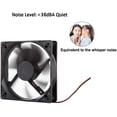 thumbnail image 6 of Pano-mounts 80mm 12V DC Case Fan  2 Pin XH 2.54  High Performance Power Supply Cooling Fan 3000RPM 2-Pack Black, 6 of 6