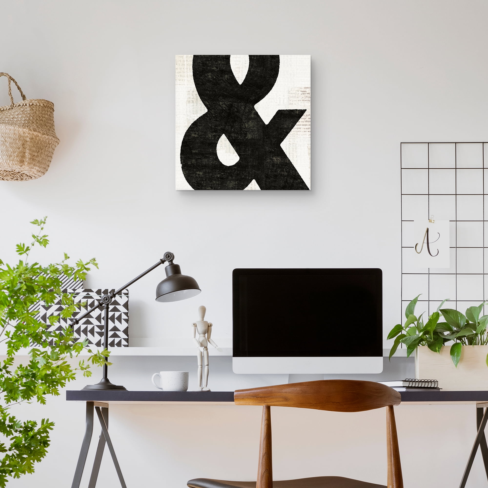 Punctuated Black Square III by Michael Mullan Canvas Art Print