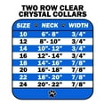 thumbnail image 2 of Dog, Puppy  Pet Designer Croc Collar, "Two Row Clear Crystal Rimsets", 2 of 11