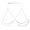 Silver, variant on Women Chest Chain Body Chain Body Jewelry Breast Support Chain Club Party Solid Color Stainless Triangle Shape Lady Bikini Chest Decorative Accessory