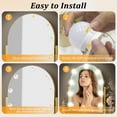thumbnail image 2 of Gogcaro LED Vanity Lights For Mirror, Gogcaro Hollywood Style With 10 Dimmable Bulbs, Adjustable Color & Brightness, USB Cable, Stick on for Makeup Table Dressing Room Mirror, 2 of 7