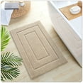 thumbnail image 6 of OEAKAY Bathroom Rug, Ultra Soft Absorbent Bath Rug for Bathroom, Premium Microfiber Shag Bath Mat, Non-Slip Bath Rug Machine Washable (16"x24", Beige), 6 of 8