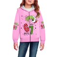 thumbnail image 2 of Pyjama de Noël Six Seven Meme pour Enfants Manteau à la Mode Rose Vif 110, 2 of 4