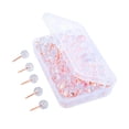 thumbnail image 2 of 100 Pièces Épingles à Coudre, Épingles de Quilting Droites, pour Projets de Couture Rond Or Rose, 2 of 9