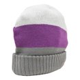 thumbnail image 5 of Hoosier Rookie Beanie Stocking Cap Hat with Ivory, Purple, and Gray Hoosier Brand Coloring with Hoosier Keychain, 5 of 9