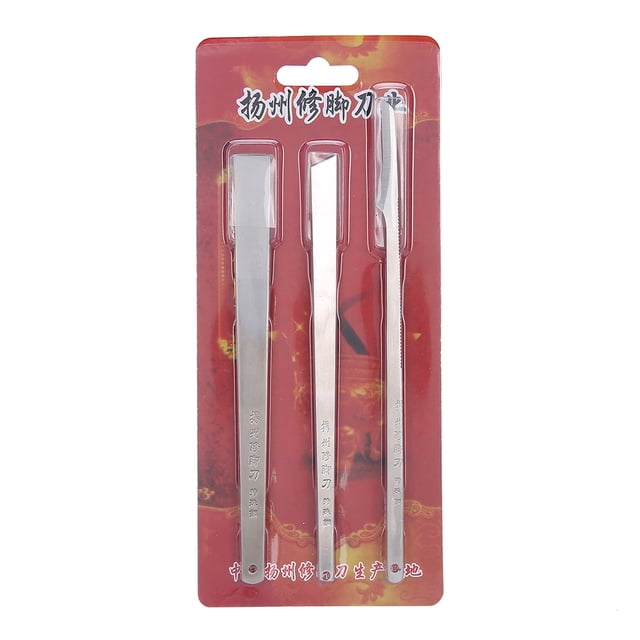 Juego de herramientas de cuchillo de pedicura de manicura profesional de cuchillo de uñas de pedicura de acero inoxidable