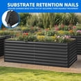 thumbnail image 5 of Uforic 6x3x2 ft Galvanized Raised Garden Bed Kit, Black Metal Planter Box with Gloves, Ground Nails & Support Rod, Outdoor Above Ground Planter for Vegetables, Flowers, Plants, 5 of 7