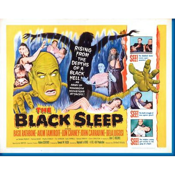 27x40 Black Sleep Movie Poster Reprint 27inx40in Entertainment Theme Room Art Poster 27x40 Walmart Com Walmart Com