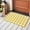 Yellow, variant on Black White Plaid Bathroom Mats 2x3 FT,Non Slip Small Kitchen Mat,Gradient Geometric Buffalo Checkered Washable Soft Backed Front Door Throw Rugs Non-Shedding Indoor Outdoor Doormat for Entryway Sink
