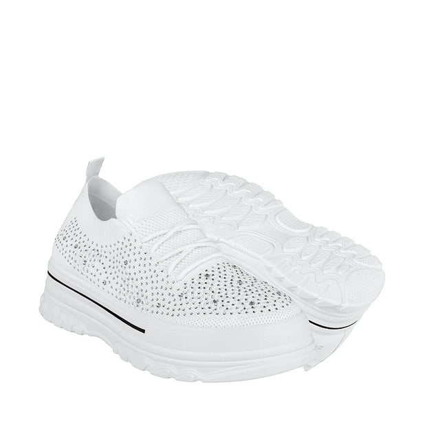 TENIS CASUALES DAMA FUROR 25013 TEXTIL BLANCO