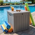 thumbnail image 5 of MINDYES 60 Gallon Outdoor Deck Box, Storage Box for Patio Cushions, Pool Floats & Garden Tools for Backyard, Beige, 5 of 7