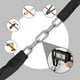 thumbnail image 3 of [3 Keys] 1m Anti-Theft High Security Chain Lock, Weatherproof Bicycle Lock Padlock for Bike Bicycle, Motorcycle, Scooter, Door, Gate, Fence, 3 of 5