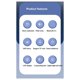 thumbnail image 3 of Altavoz Inalámbrico Bluetooth 5.4 de Conducción Ósea Suboccipital para Dormir con Ruido Temporizado, Pequeño Altavoz Negro, 3 of 5