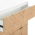 thumbnail image 5 of Nathan James Enloe Boho 3-Drawer Dresser for Bedroom, Wood Dresser with Deep Drawers, Metal Legs and Drawer Pulls, White, 5 of 5