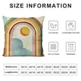 thumbnail image 5 of COMIO Boho Abstract Rainbow Line Sun Moon Decorative Throw Pillow Covers, Bohemian Sunset Sunrise Landscape Nature Home Decorations, Minimalist Modern Art Aesthetic Cushion Case Decors, 5 of 5