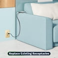 thumbnail image 4 of TOPGREENER High Speed USB Wall Outlet, 15A Tamper-Resistant Receptacles, Compatible with iPhone, Samsung Galaxy, LG, HTC & other Smartphones, UL Listed, TU2154A-GD, Gold, 4 of 5